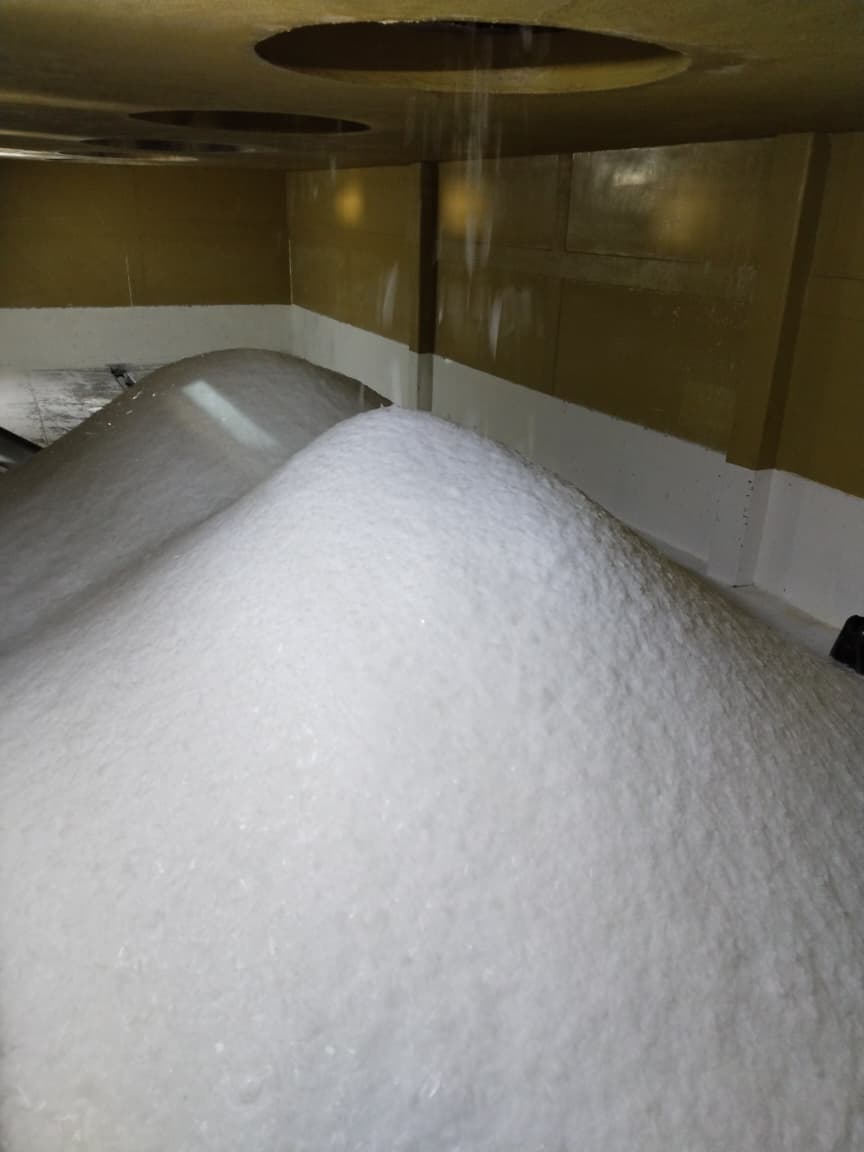 Resultado del hielo en escama