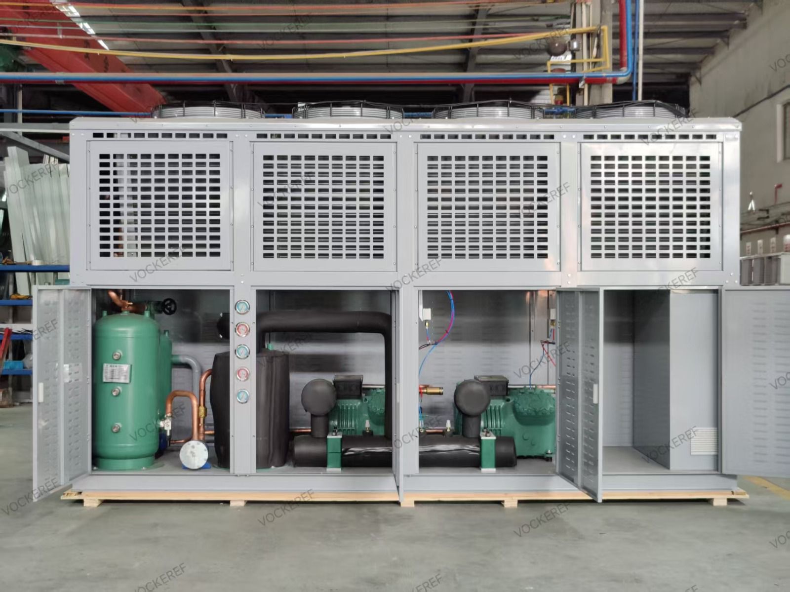 Unidad condensadora con compresores